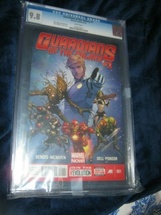 Cgc 9.  8 Guardians Of The Galaxy 1 Comic Book Marvel Star Lord 4 Stan Lee