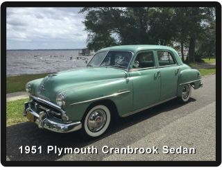 1951 Plymouth Cranbrook Sedan Refrigerator / Tool Box Magnet