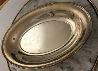 Vintage Gorham Silverplate Oval Serving Tray Platter Yc429