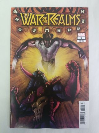 War Of The Realms 5 Marvel Comics 1:50 Mark Texeira Variant Cover Vf/nm