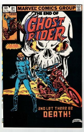 Ghost Rider 81 (nm) Last Issue Johnny Blaze 1983 Marvel Htf Rare