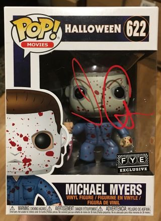 Funko Pop Halloween Michael Myers Bloody Fye Signed/autograph John Carpenter