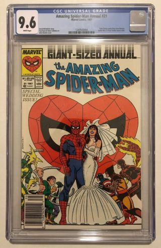 The Spider - Man Annual 21 Cgc Graded 9.  6 Villains Cover Hot Book 