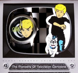 P345.  Hanna - Barbera Jonny Quest Pioneers Of Animation Le Fossil Watch (1996)