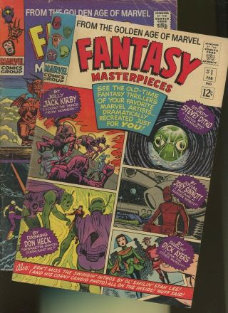Fantasy Masterpieces 1,  2 2 Books Marvel Jack Kirby Monsters & Creatures