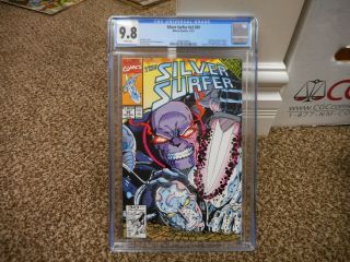 Silver Surfer 59 Cgc 9.  8 Infinity Gauntlet Crossover Thanos Cover Avengers War