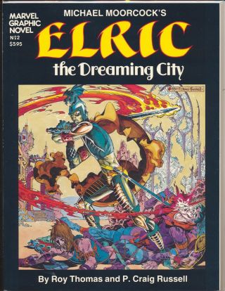 Marvel Graphic Novel 2 (1982) Elric The Dreaming City By Thomas & Russell Vf,