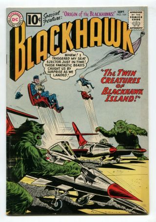 1961 Dc Blackhawk 164 Origin Of The Blackhawks Fine,  B2