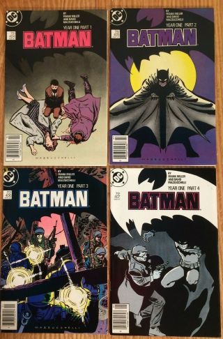 Batman Year 1,  Part 1 - 4 Frank Miller And David Mazzucchelli (batman 404 - 407)