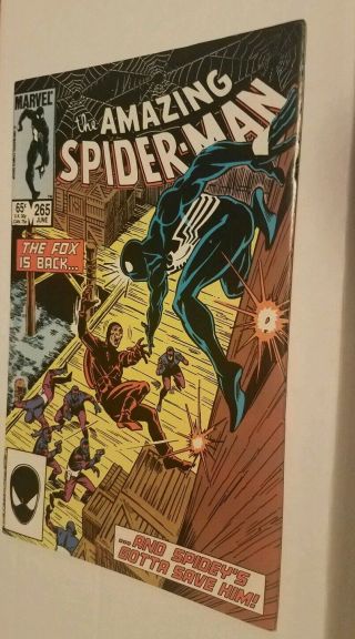 The Spider - Man 265 (jun 1985,  Marvel) 1st Appearance Silver Sable.  Key.