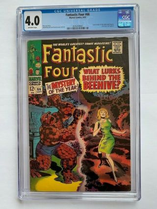 Fantastic Four 66 - Cgc 4.  0 Off White - Key Issue Part 1 Of 2,  Origin Warlock