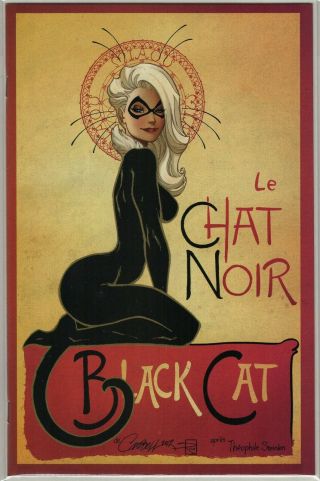 Black Cat 1 D J Scott Campbell Actual Scan Chat Noir Spider - Man 2019 9.  6 9.  8
