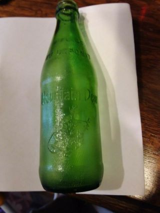 Vintage Mountain Dew Hillbilly Non Returnable Bottle 10 Ounce