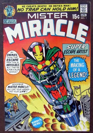 Jack Kirby Mr Miracle 1971 Set Issues 1,  11,  12,  13,  15,  16,  17 F,  /vf,  Dc Comics