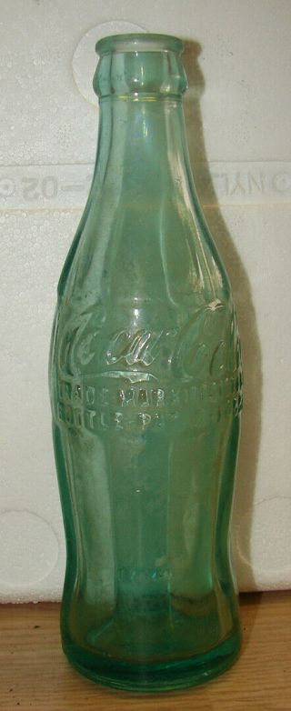 Vintage Ocala,  Florida 6 Oz.  Hobbleskirt Coca Cola Bottle Pat D 105529 Coke Fl
