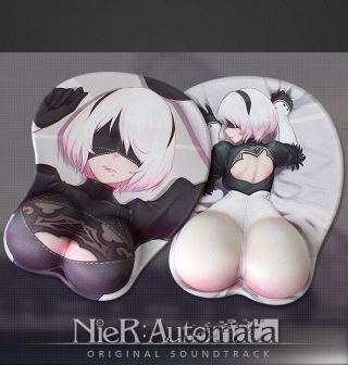 Game Nier Automata Mouse Pad Wrist Rest Yorha 2b 3d Oppai Buttock Mousepad Anime