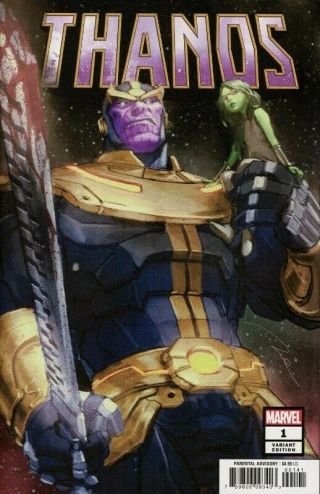 Thanos 1 1:50 Parel Variant Marvel Origin Thanos Gamora 042419