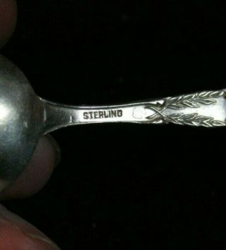 Sterling Souvenir Spoon - Denver - Denver State Capitol on Spoon 5