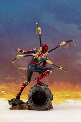 Kotobukiya Avengers Infinity War Iron Spider - Man ArtFx,  1/10 Scale Statue 5