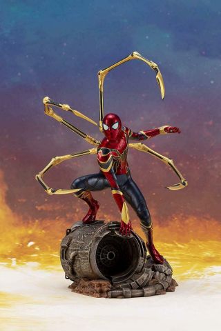 Kotobukiya Avengers Infinity War Iron Spider - Man ArtFx,  1/10 Scale Statue 6