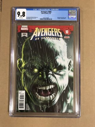 Avengers 684 Cgc 9.  8 1st Appearance Of Immortal Hulk 1st Print May 2018 Marvel