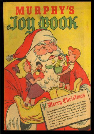 Murphy’s Joy Book Nn Not In Guide Christmas Giveaway Comic 1950 Vg,