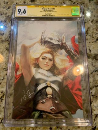 Mighty Thor 705 Artgerm 1:100 Virgin Variant Cgc 9.  6 Signed By Stanley Artgerm