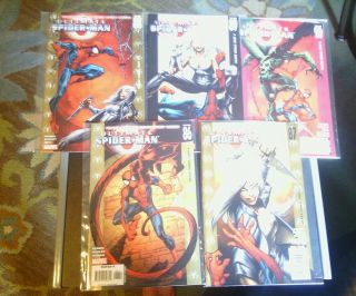 Ultimate Spider - Man 86 87 88 89 90 Complete Silver Sable Story Omega Red X - Men