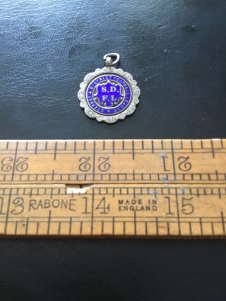 Vintage Solid Silver Watch Fob Medal Chester Hallmarked