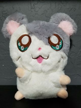 Hasbro Hamtaro Ham - Ham Hamster Plush Stuffed Animal 2014 Grey Bijou Oxnard Rare