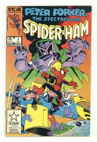 Peter Porker The Spectacular Spider - Ham (marvel/star Comics) 1 1985 Vg/fn 5.  0