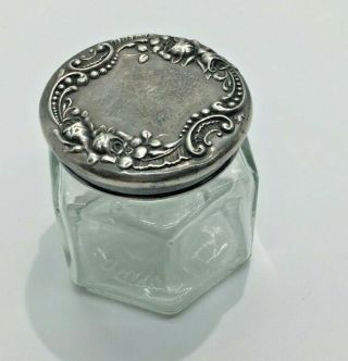 Sterling Silver Pill Box - 6.  67 Grams (lid Only) Sterling - Work Vintage