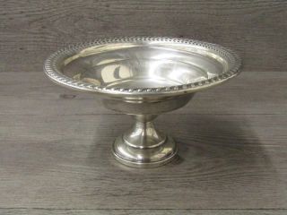 Vintage Hamilton Sterling Silver Weighted Pedestal Candy Dish