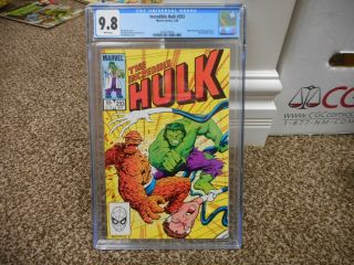 Incredible Hulk 293 Cgc 9.  8 Marvel 1984 Great Hulk Vs Thing Cover Fantastic Four