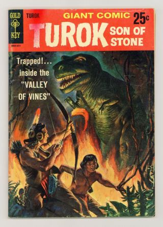 Turok Son Of Stone Giant (gold Key) 1a 1966 Slick Cover Gd/vg 3.  0
