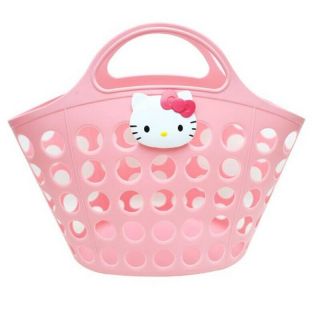 Sanrio Hello Kitty Multi Basket Bag Pink Organizer Storage Bath Spa Bathroom