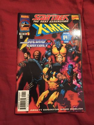 Star Trek The Next Generation X - Men 2nd Contact 1 64 Page Special [marvel,  1998]