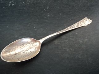 Vtg Antique St Paul Minnesota 5 " Sterling Silver Souvenir Spoon W Horse Head Tip