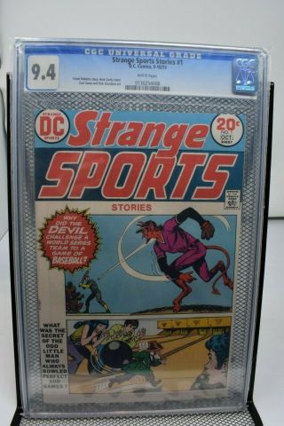 Strange Sports Stories 1 Cgc 9.  4 Dc Bronze Age Comics 1973 Curt Swan