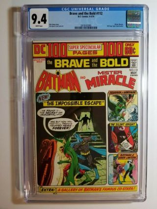 Brave And The Bold 112 Cgc 9.  4 White Pages Shop With The Ol 