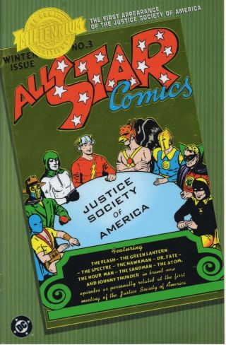 Dc Millennium Edition All Star Comics 3 Chrome 1st Justice Society Jsa 2000 Nm