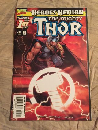 The Mighty Thor 1 Sunburst Cover Variant [marvel Comics,  1998]