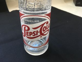 Vintage 1950 ' S Pepsi - Cola Sparkling Soda Bottle 8 Fluid oz,  York,  NY 4