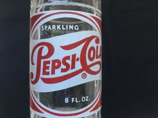 Vintage 1950 ' S Pepsi - Cola Sparkling Soda Bottle 8 Fluid oz,  York,  NY 5
