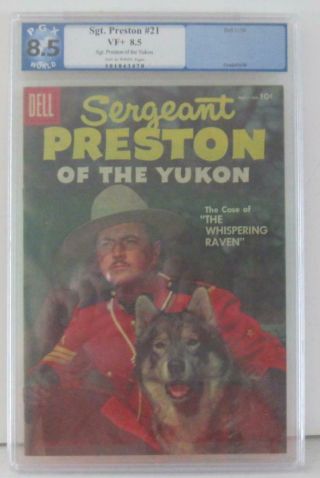 Sergeant Preston Of The Yukon 21 Silver Age - Dell Pgx 8.  5 {randy 