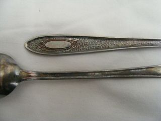 2 Iced Tea Spoons Monroe Vassar National Silver Co.  Samuel E.  Bernstein 1930 ' s 5