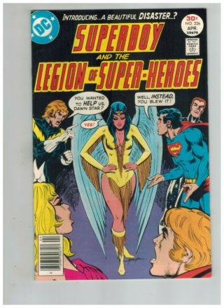Superboy Legion Of - Heroes 226 1st Dawnstar Vf 1977