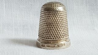 Antique Edwardian 1901 Sterling Silver Thimble Henry Griffiths & Sons Ltd 1903