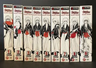 Rurouni Kenshin Manga Complete Series 3 In 1 9 Volumes English Shonen Jump