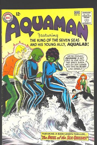 Aquaman (1962 Series) 16 In Very Good, .  Dc Comics [ I8]